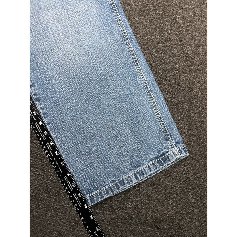 Vintage Southpole Baggy Jeans Mens 38 (Fits 36x32) Blue Hip Hop Y2K Wide Leg - Picture 7 of 9